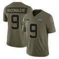 Tuec NY.Jets #9 Will McDonald IV Player Olive 2025 Salute To Service Limited Stitched Jerseys