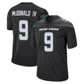 Tuec NY.Jets #9 Will McDonald IV Player Stealth Black Home Game Stitched Jerseys
