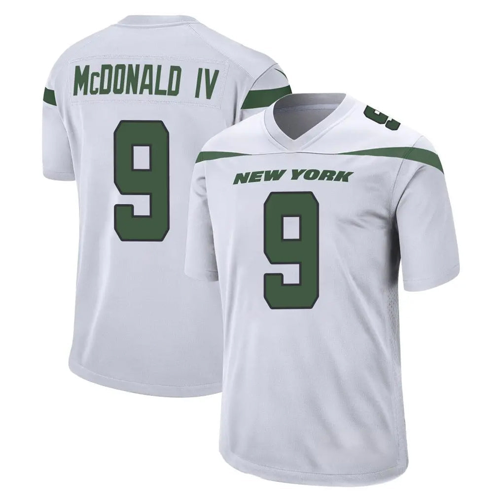 Tuec NY.Jets #9 Will McDonald IV Player White Spotlight Home Game Stitched Jerseys