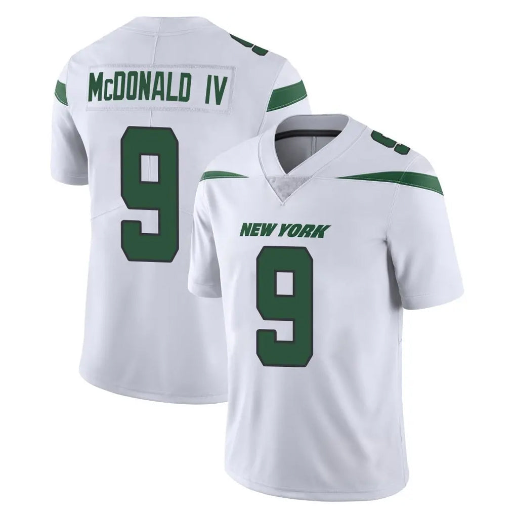 Tuec NY.Jets #9 Will McDonald IV Player White Spotlight Limited Vapor Home Game Stitched Jerseys