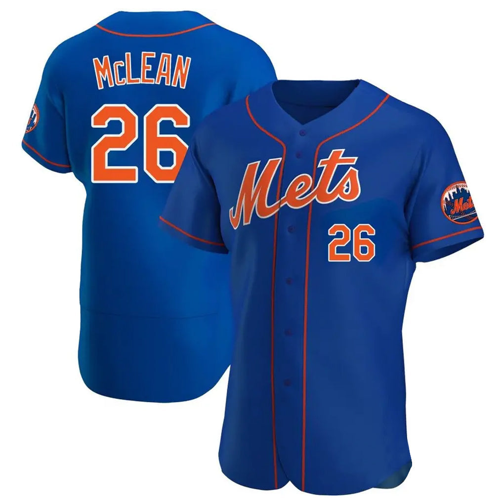 tuec NY.Mets #26 Nolan McLean Player Royal Limited Elite Home Stitched Jerseys