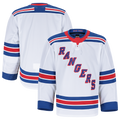 Tuec NY.Rangers White Away Authentic Pro Jerseys