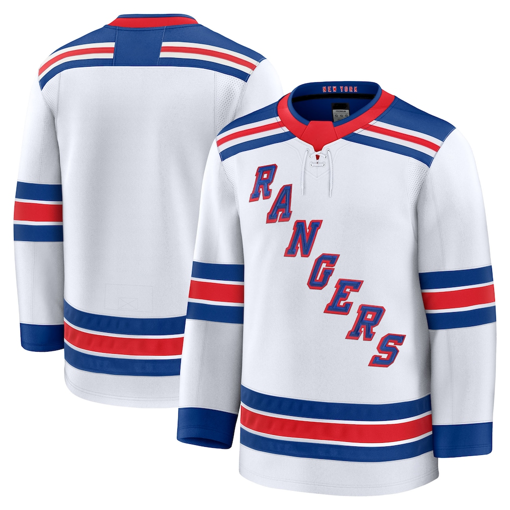 Tuec NY.Rangers White Away Premium Jerseys