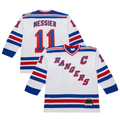 Tuec NY.Rangers #11 Mark Messier White 1993-94 Power Play Jerseys