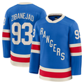 Tuec NY.Rangers #93 Mika Zibanejad Blue Centennial Premium Jerseys