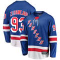 Tuec NY.Rangers #93 Mika Zibanejad Blue Home Breakaway Player Jerseys