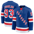 Tuec NY.Rangers #93 Mika Zibanejad Blue Home Premium Jerseys