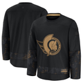 Tuec O.Senators Black 2024 Military Appreciation Practice Jerseys