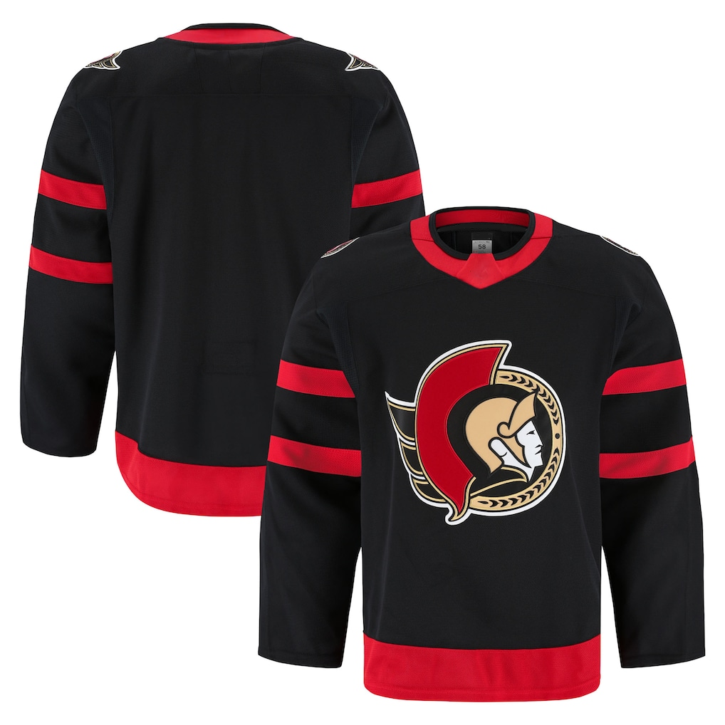 Tuec O.Senators Black Home Authentic Pro Jerseys