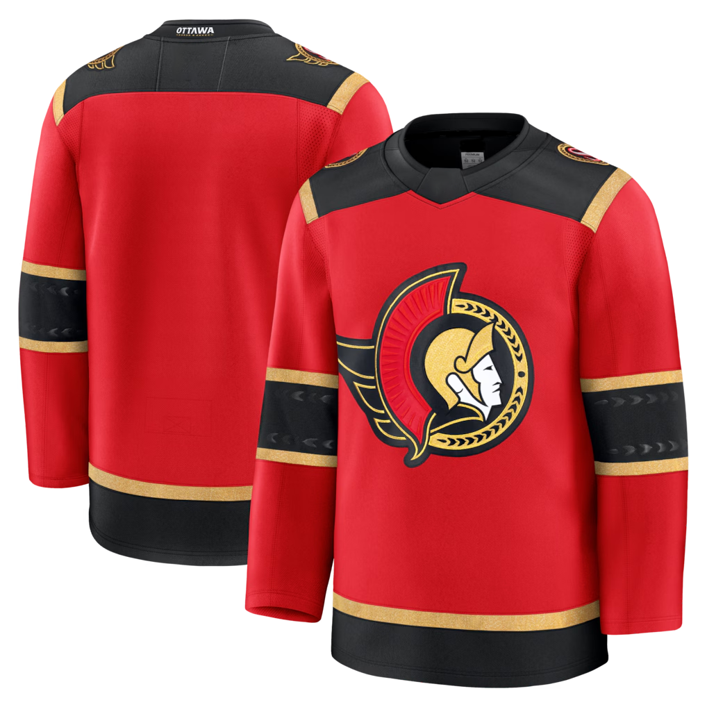Tuec O.Senators Red Alternate Premium Jerseys