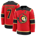Tuec O.Senators #7 Brady Tkachuk Red Alternate Premium Jerseys