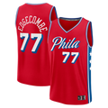 tuec P.76ers #77 VJ Edgecombe Red Fast Break Replica Player Jerseys - Statement Edition