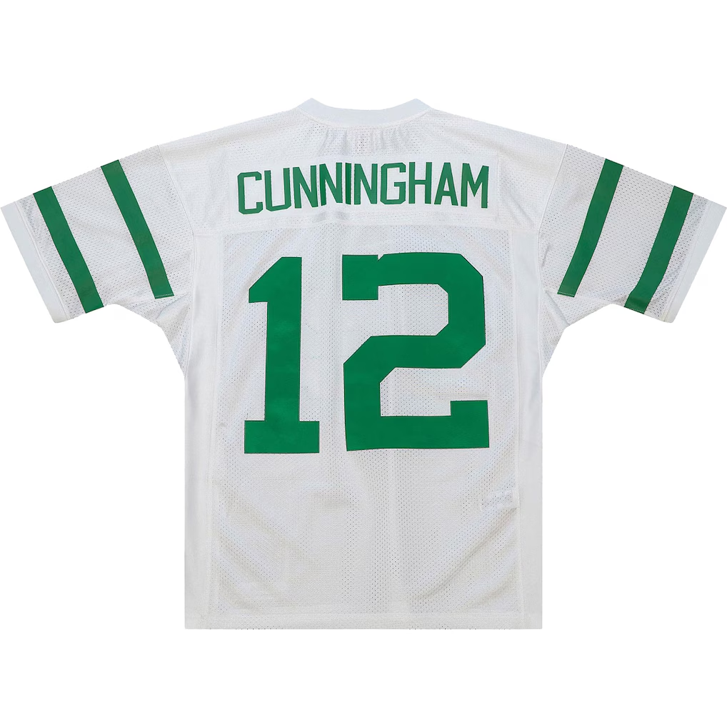 Tuec P.Eagles 1994 #12 Randall Cunningham Mitchell & Ness White Authentic Throwback Retired Player Stitched Puhic Jersey