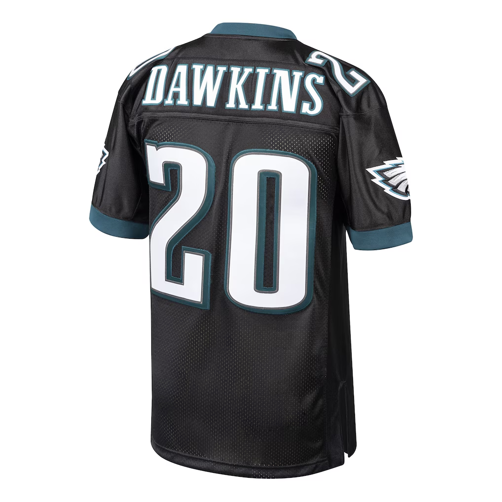 Tuec P.Eagles 2003 #20 Brian Dawkins Mitchell & Ness Black Authentic Throwback Retired Player  Stitched Puhic Jersey