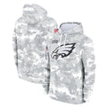 Tuec P.Eagles Arctic Camo Salute to Service Pullover Hoodies Limited Game Blank Player Stitched Jerseys