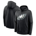 Tuec P.Eagles Black LOGO Pullover Hoodies Home Game Stitched Jerseys