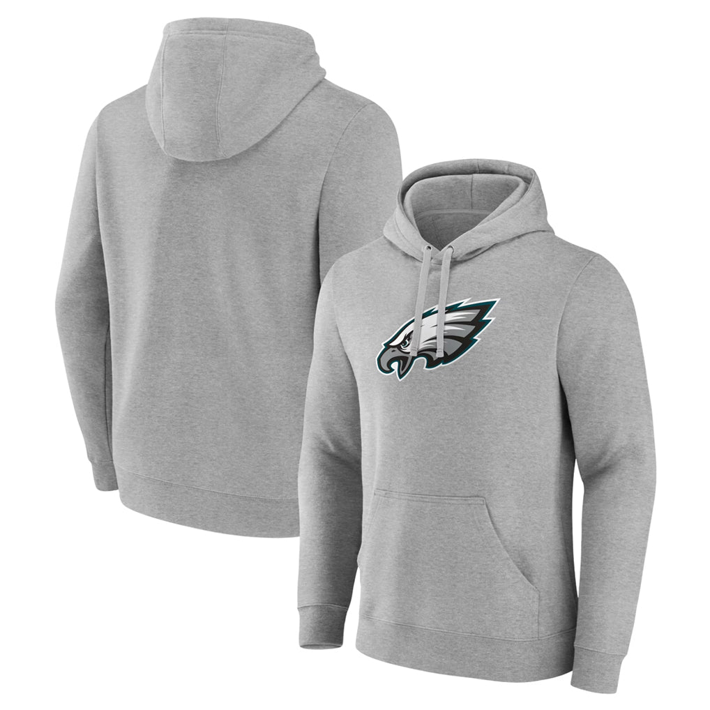 Tuec P.Eagles Gray LOGO Pullover Hoodies Home Game Blank Player Stitched Jerseys