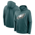 Tuec P.Eagles Midnight Green Performance Pullover Hoodies Home Game Blank Player Stitched Jerseys