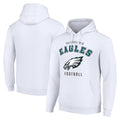 Tuec P.Eagles White Pullover Hoodies Home Game Blank Player Stitched Jerseys
