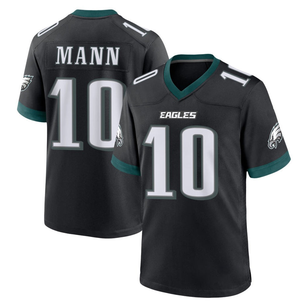 Tuec P.Eagles #10 Braden Mann Player Black Game Home Stitched Jerseys