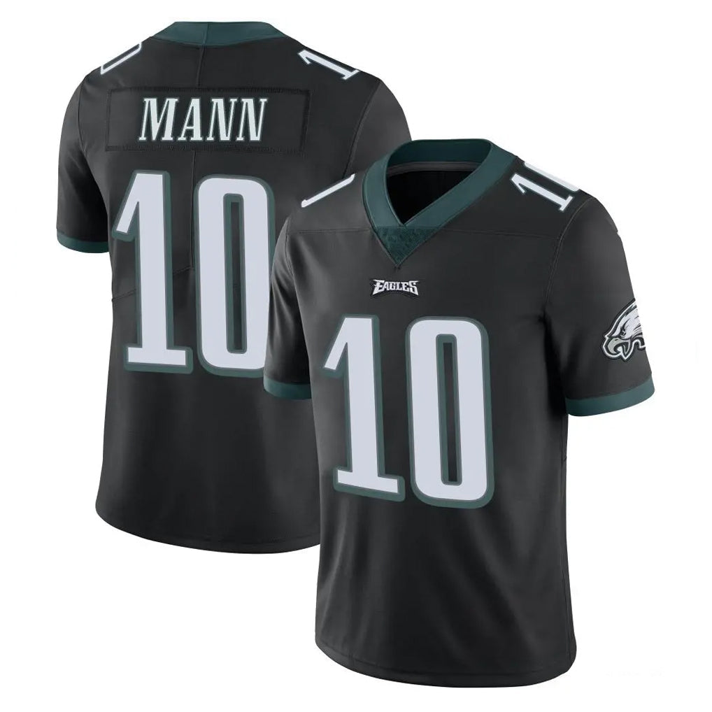 Tuec P.Eagles #10 Braden Mann Player Black Limited Vapor Untouchable Home Game Stitched Jerseys