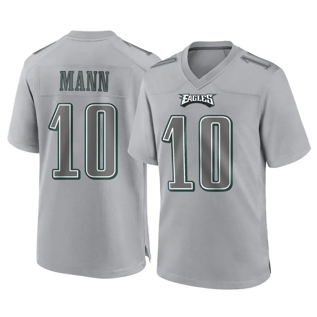 Tuec P.Eagles #10 Braden Mann Player Gray Atmosphere Fashion Home Game Stitched Jerseys