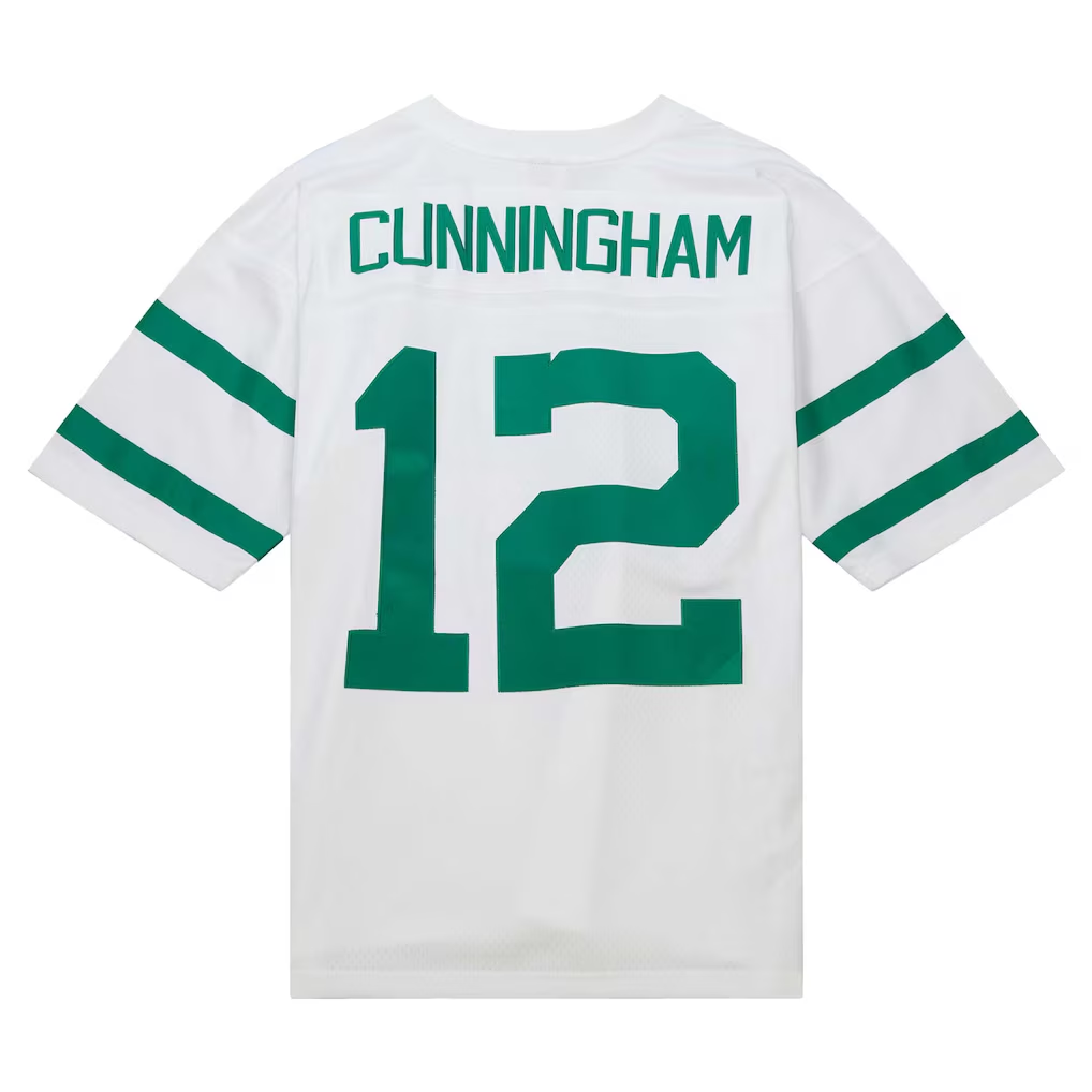 Tuec P.Eagles #12 Randall Cunningham Mitchell & Ness White Legacy Replica Jersey