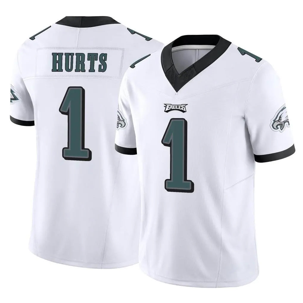 Tuec P.Eagles #1 Jalen Hurts Player White Limited Vapor F.U.S.E. Home Game Stitched Jerseys