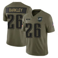 Tuec P.Eagles #26 Saquon Barkley Player Olive 2025 Salute To Service Limited Stitched Jerseys