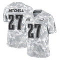 Tuec P.Eagles #27 Quinyon Mitchell Player Arctic Camo Salute to Service Limited Game Stitched Jerseys