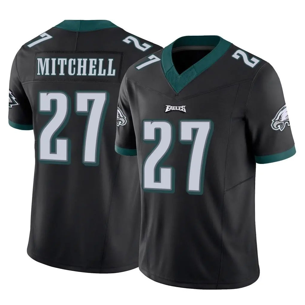 Tuec P.Eagles #27 Quinyon Mitchell Player Black Limited Vapor F.U.S.E. Home Game Stitched Jerseys