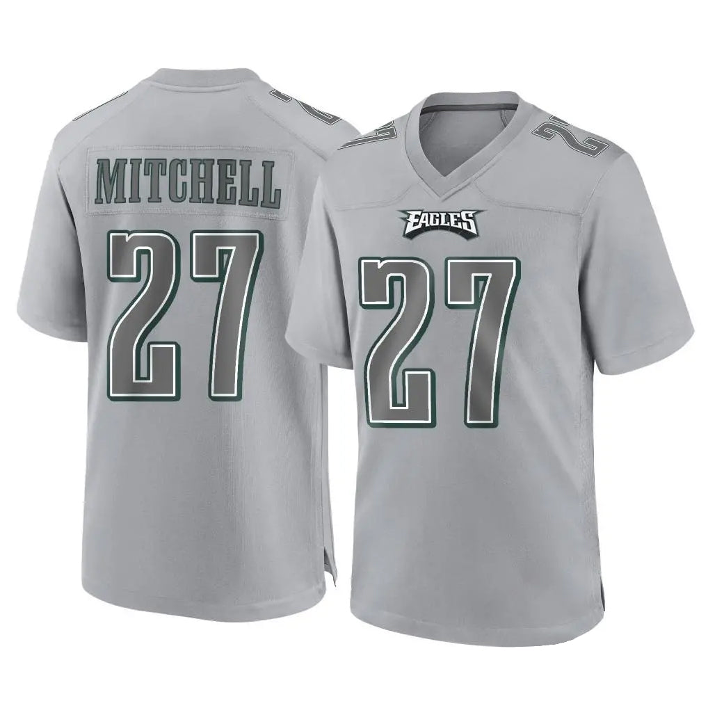 Tuec P.Eagles #27 Quinyon Mitchell Player Gray Atmosphere Fashion Home Game Stitched Jerseys