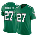 Tuec P.Eagles #27 Quinyon Mitchell Player Green Kelly Alternate Vapor F.U.S.E. Home Game Stitched Jerseys