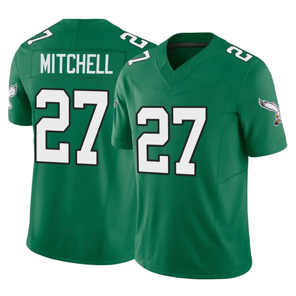 Tuec P.Eagles #27 Quinyon Mitchell Player Green Kelly Alternate Vapor F.U.S.E. Home Game Stitched Jerseys