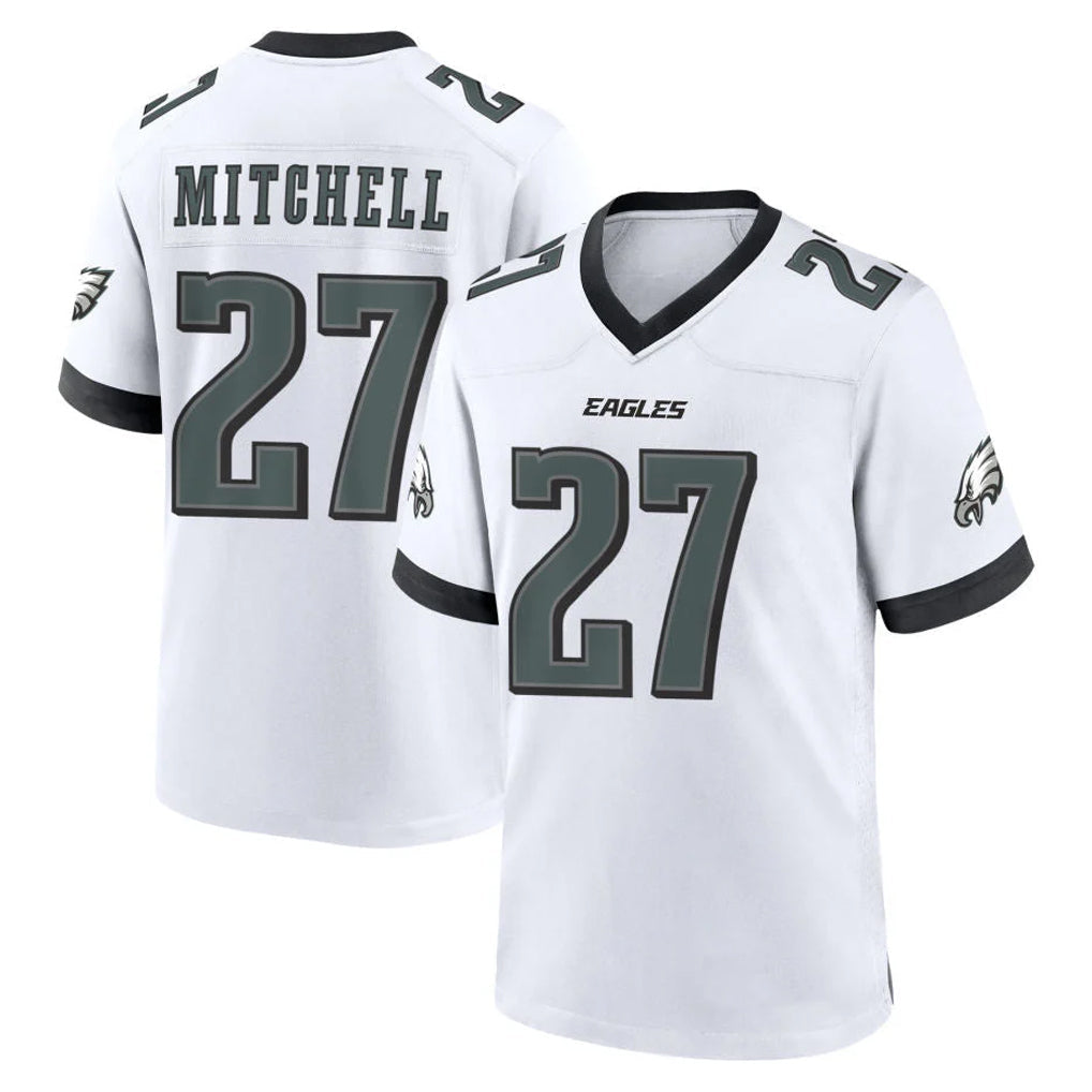 Tuec P.Eagles #27 Quinyon Mitchell Player White Game Home Stitched Jerseys