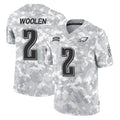 Tuec P.Eagles #2 Riq Woolen Player Arctic Camo Salute to Service Limited Game Stitched Jerseys