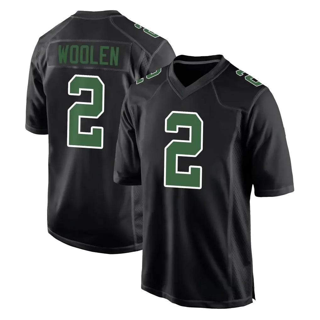 Tuec P.Eagles #2 Riq Woolen Player Carbon Green Fashion Home Game Stitched Jerseys