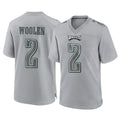 Tuec P.Eagles #2 Riq Woolen Player Gray Atmosphere Fashion Home Game Stitched Jerseys