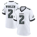 Tuec P.Eagles #2 Riq Woolen Player White Game Home Stitched Jerseys