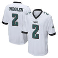 Tuec P.Eagles #2 Riq Woolen Player White Home Game Stitched Jerseys