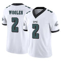 Tuec P.Eagles #2 Riq Woolen Player White Limited Vapor F.U.S.E. Home Game Stitched Jerseys