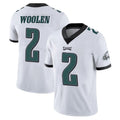 Tuec P.Eagles #2 Riq Woolen Player White Limited Vapor Untouchable Home Game Stitched Jerseys