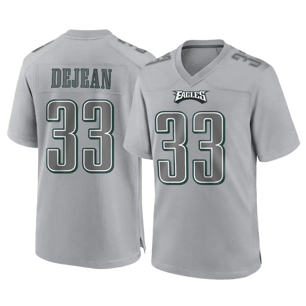 Tuec P.Eagles #33 Cooper DeJean Player Gray Atmosphere Fashion Home Game Stitched Jerseys