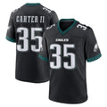 Tuec P.Eagles #35 Michael Carter II Player Black Game Home Stitched Jerseys