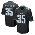 Tuec P.Eagles #35 Michael Carter II Player Black Home Game Stitched Jerseys