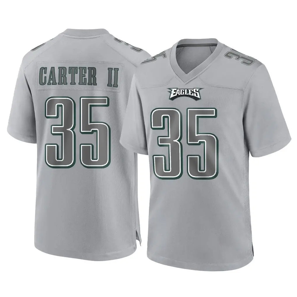 Tuec P.Eagles #35 Michael Carter II Player Gray Atmosphere Fashion Home Game Stitched Jerseys