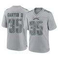 Tuec P.Eagles #35 Michael Carter II Player Gray Atmosphere Fashion Home Game Stitched Jerseys