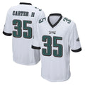 Tuec P.Eagles #35 Michael Carter II Player White Home Game Stitched Jerseys