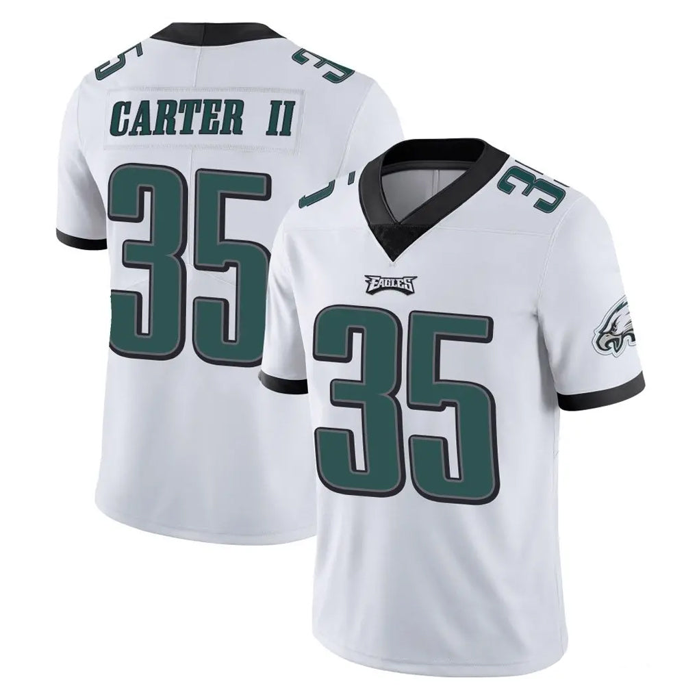 Tuec P.Eagles #35 Michael Carter II Player White Limited Vapor Untouchable Home Game Stitched Jerseys