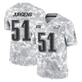 Tuec P.Eagles #51 Cam Jurgens Player Arctic Camo Salute to Service Limited Game Stitched Jerseys